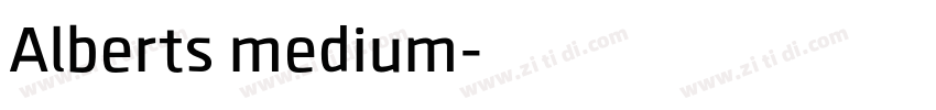 Alberts medium字体转换 Alberts medium字体转换